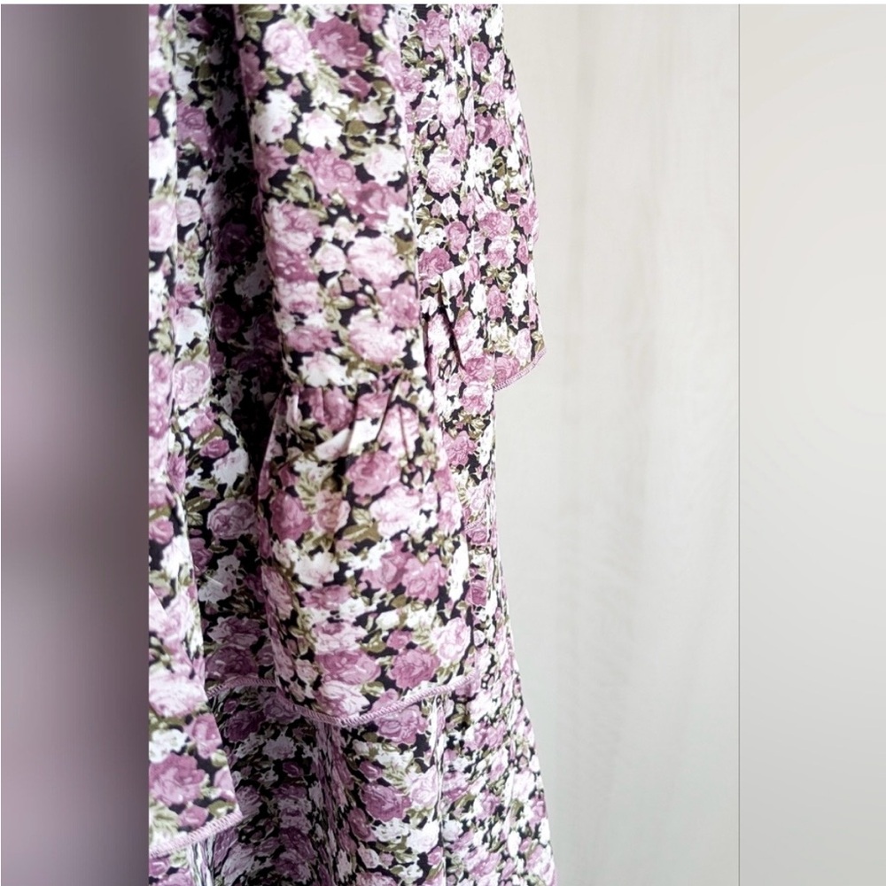 Ivy City Co "Olivia" Floral Purple Ruffle
Smocked Dress - Picture 5 of 9
